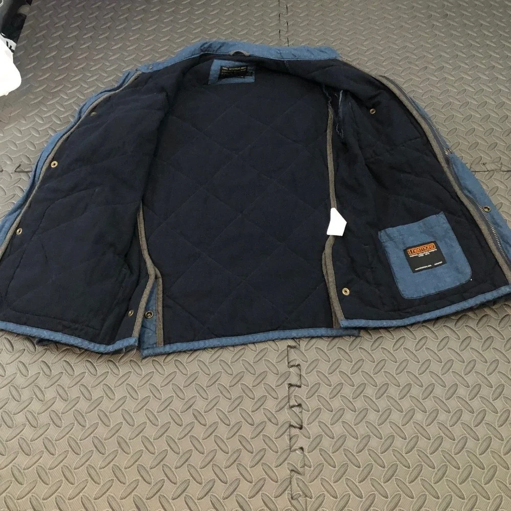 J.Crew Sussex Quilted Jacket Mens XS Blue B0596 Thermore Insulated Utility